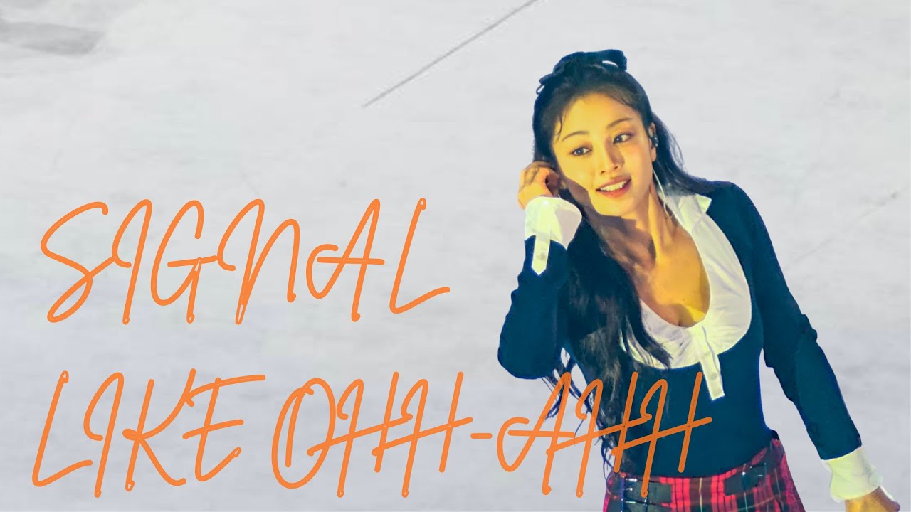 251018 TWICE Like Ohh-Ahh+Signal Jihyo 4K fancam 10th fanmeeting