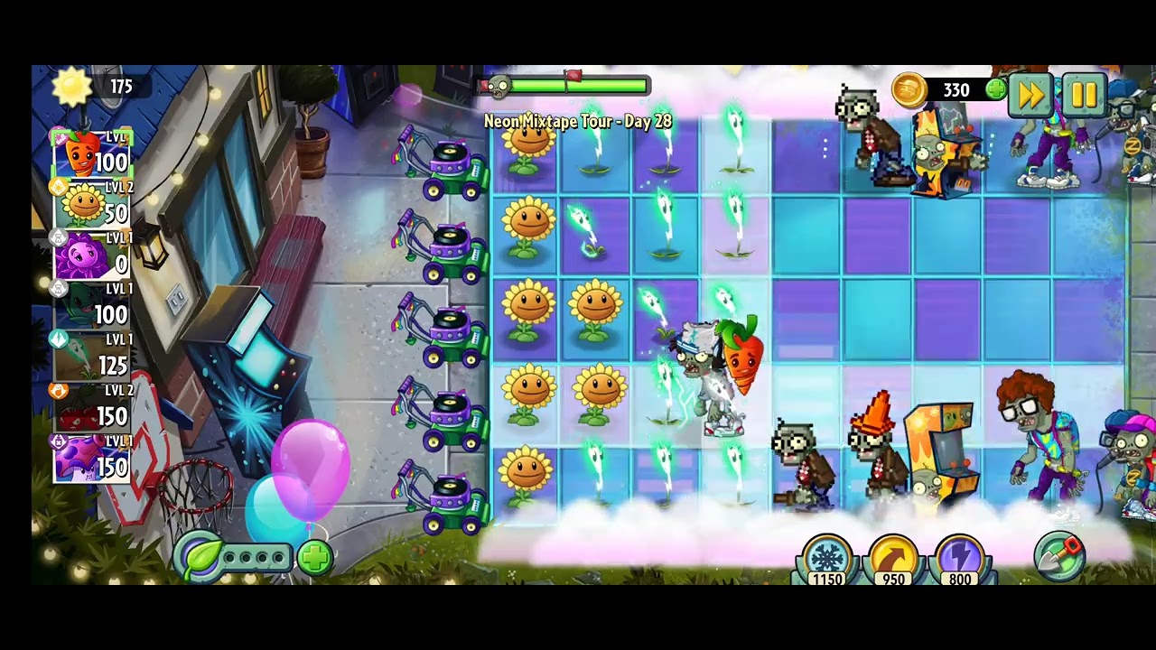 plants vs zombies 2 neon mixtape day 28 |Mobile Game play | 2026