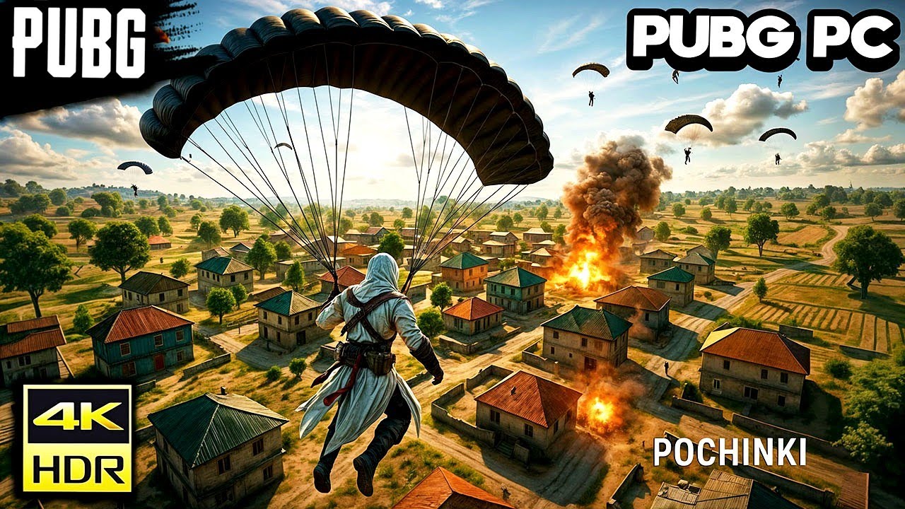 PUBG PC pero POCHINKI es CINE con 30 ENEMIGOS 😍 Estos GRAFICOS AL M&Aacute;XIMO se ven BRUTALES