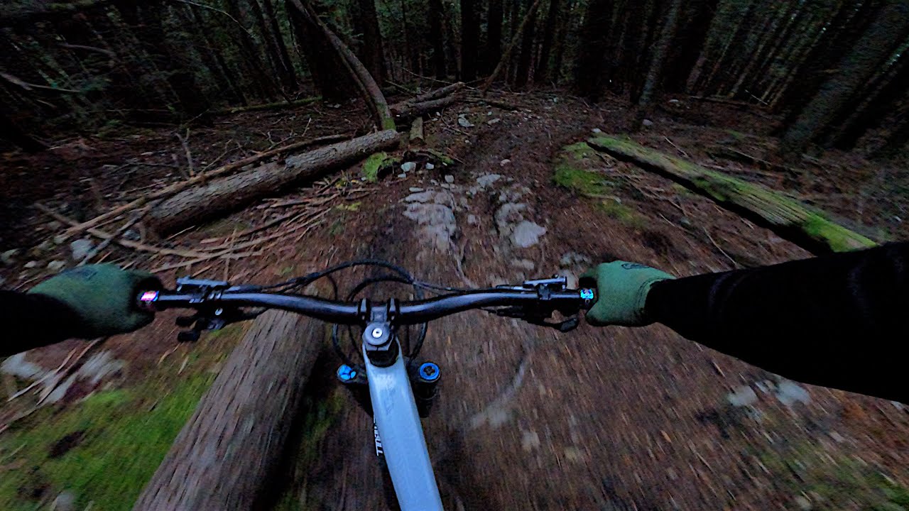 Fading to Darkness! Cypress Mountain, Vancouver. Mountain Bike Ride! Vol. 121 (4K)