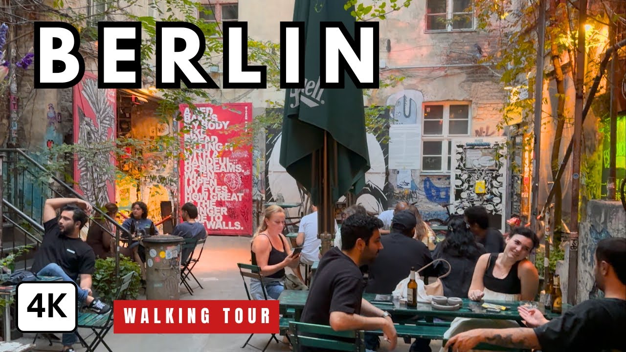 This is Germany, Berlin evening 4K walking tour & most beautiful hidden places