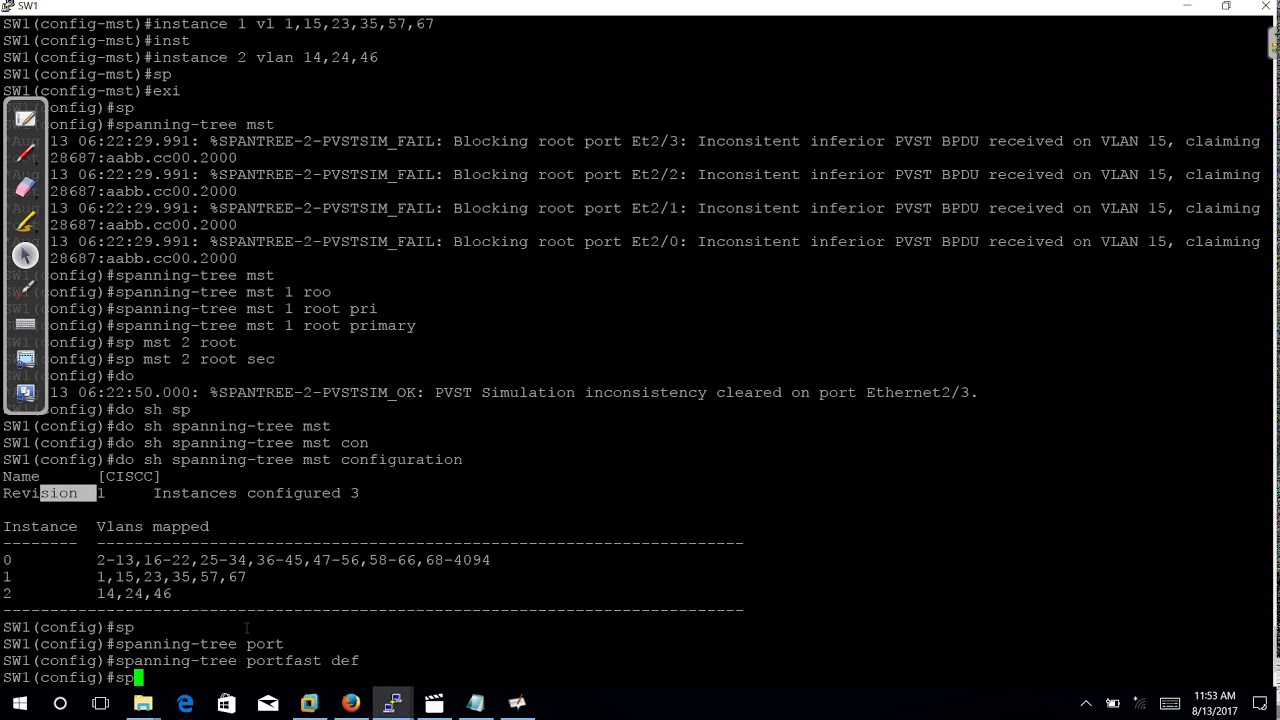 Spanning Tree Protocol-MST | Simple Method to Configure _MST Protocol |Fast Method to configure