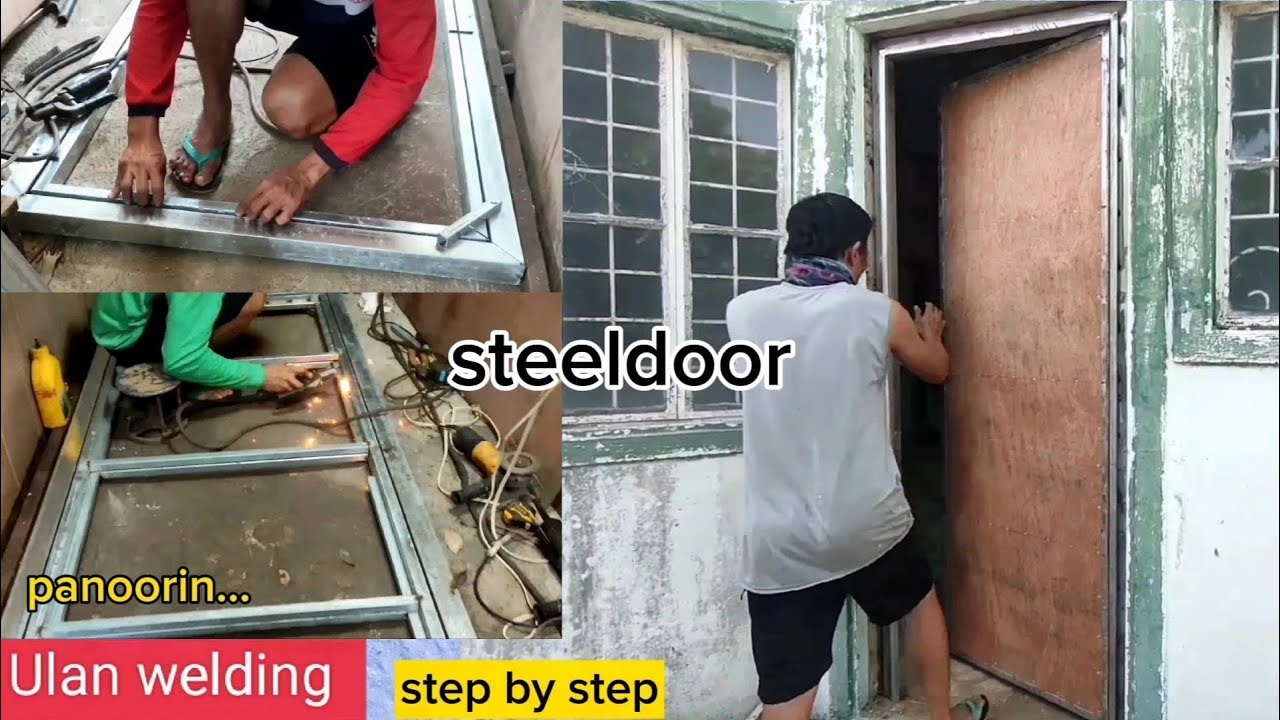 Paano gumawa ng steel door#tubular#steeldoorinstallation@ulanwelding