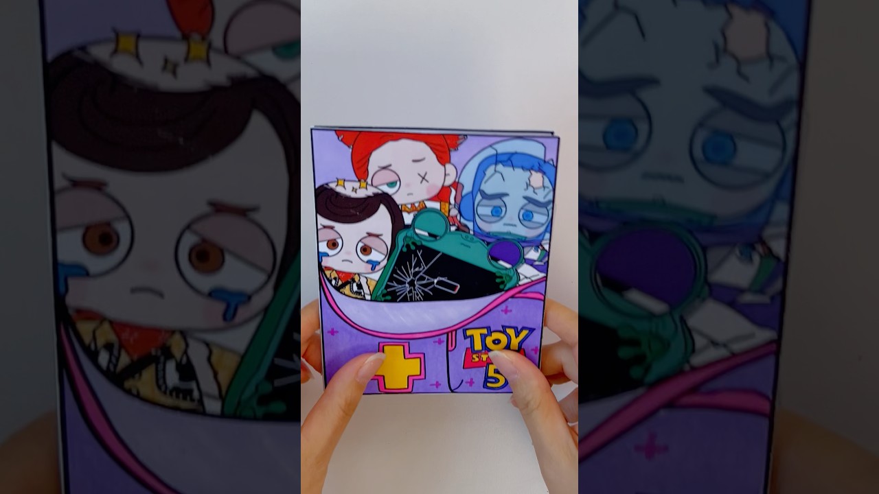 DIY Toy Story 5 In Hospital diysticker Game Book🎁 Easy Paper Craft #toystory