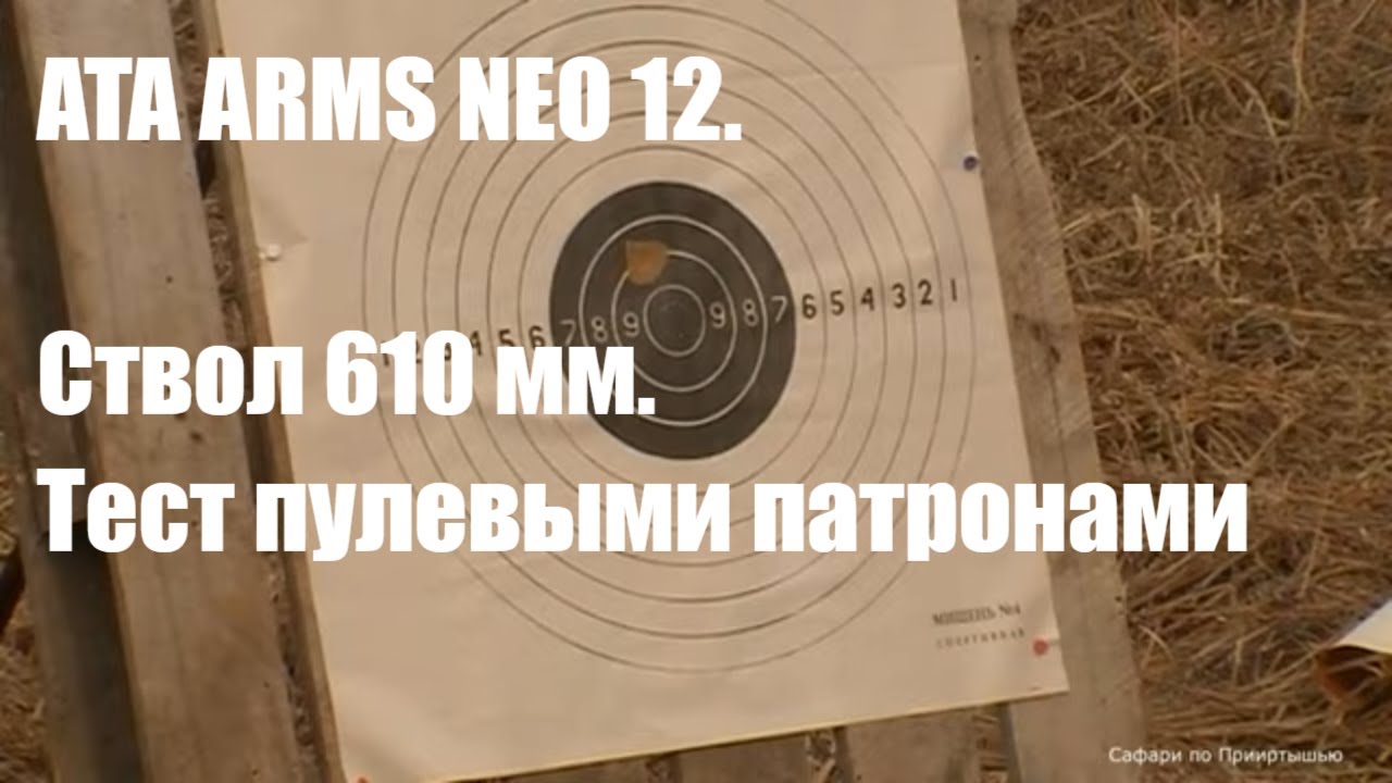 Ружье АТА НЕО 12. Стреляю пулями со ствола 610мм.