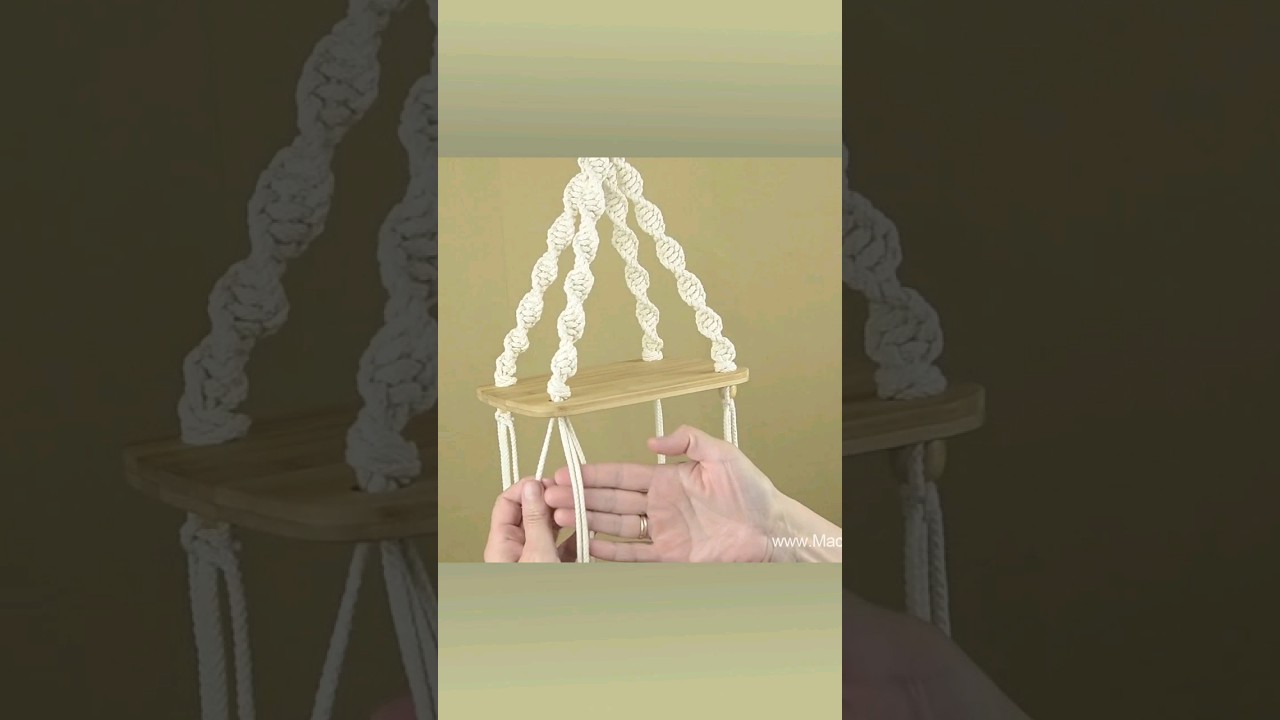 DIY Hanging Shelves Easy #macrame