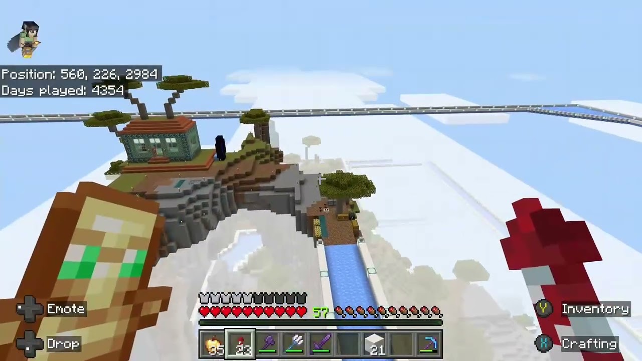 ADHD Minecraft - Ice Boat Racetrack 34 - Relaxed Cool Chill Calm