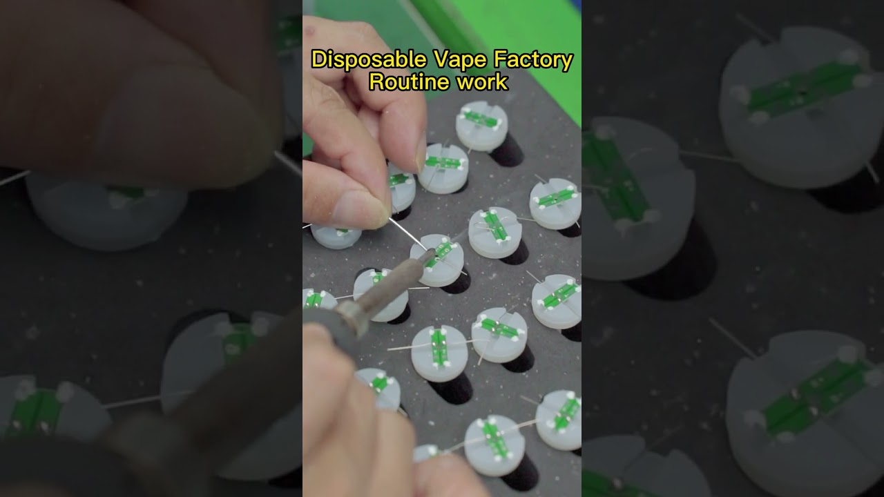 Do you know what part of disposable vape this is?#disposableecig #Vape factory production routine