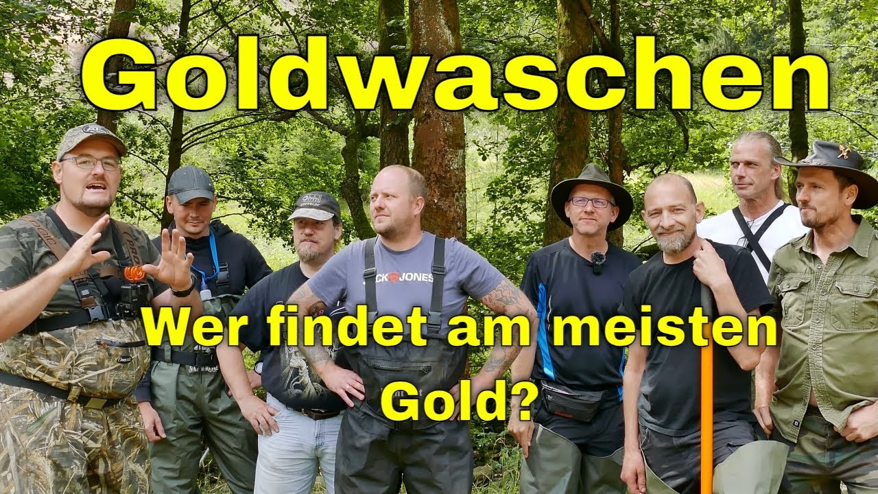Goldwaschen in Thüringen am Goldnugget Creek✌ 