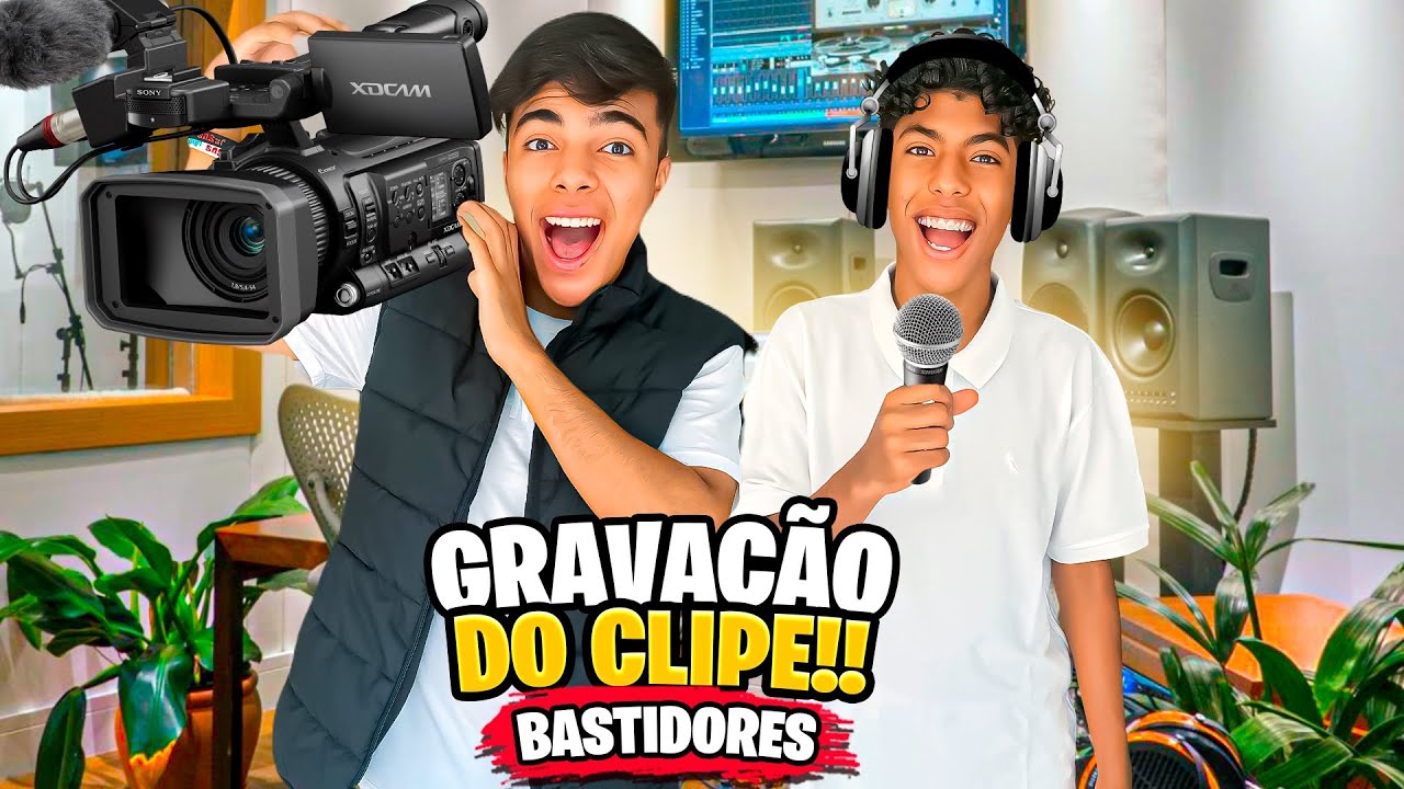 GRAVAÇÃO DO CLIPE DA NOSSA MÚSICA! *tudo que aconteceu nas gravações do clipe