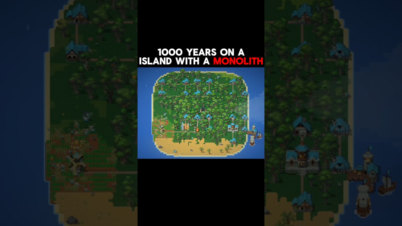 1000 Years On an Island With The Monolith #worldbox #superworldbox #geography #map #minecraft
