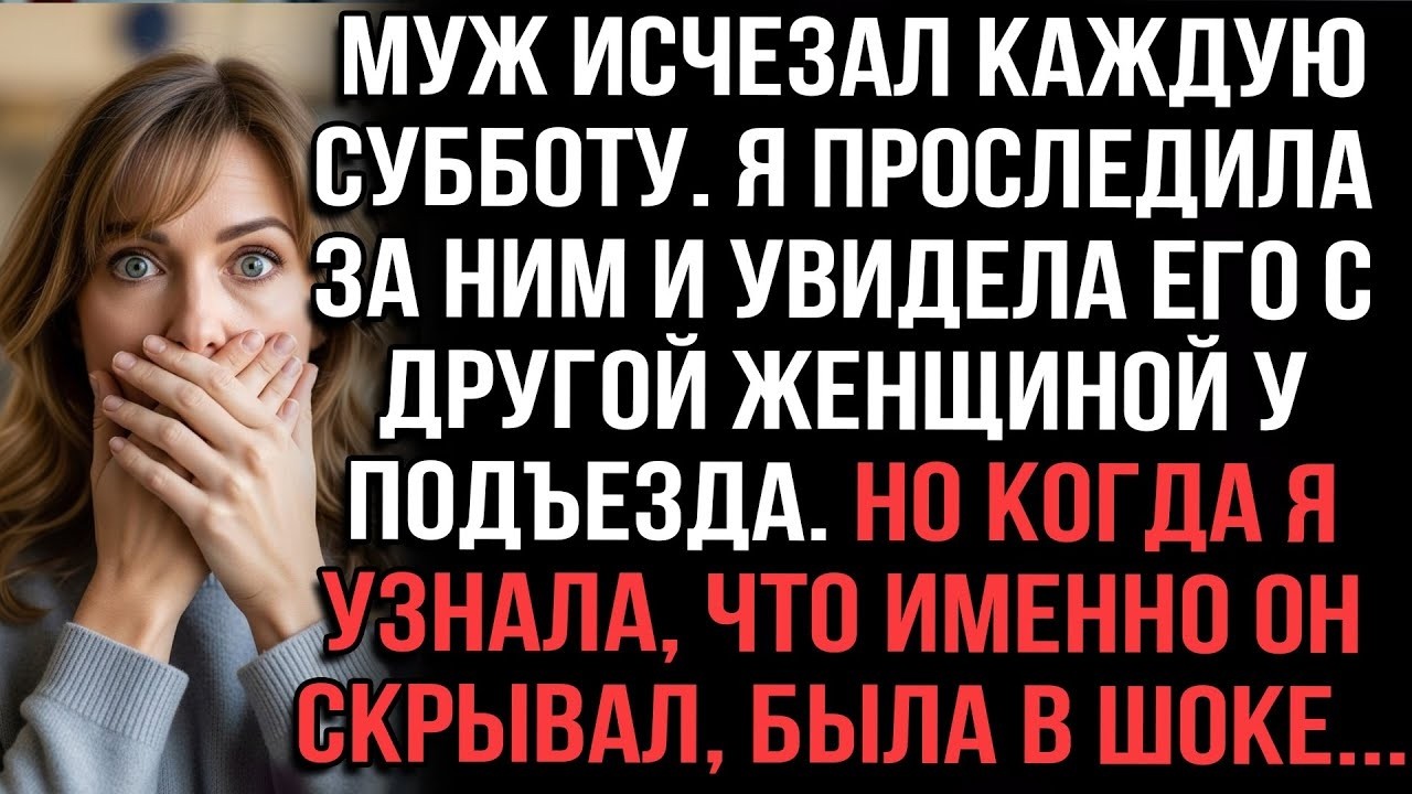 Муж исчезал каждую субботу. Я проследила за ним и увидела его с другой женщиной у подъезда
