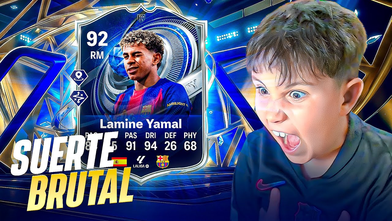 MINIKIKI SE VUELVE LOCO AL TOCARLE LAMINE YAMAL TOTY H EN FC26 !!!