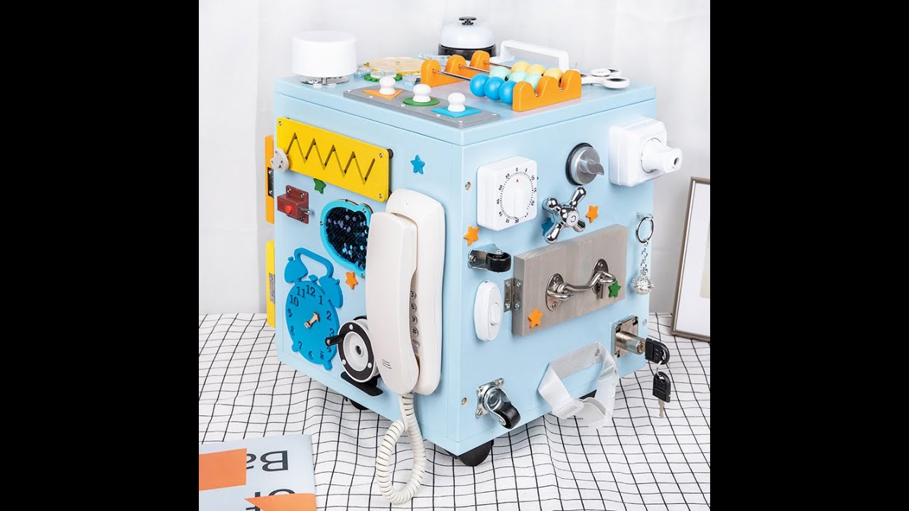 Hot Sale Multi-functional Intelligence busy Box Montessori Wooden Toys