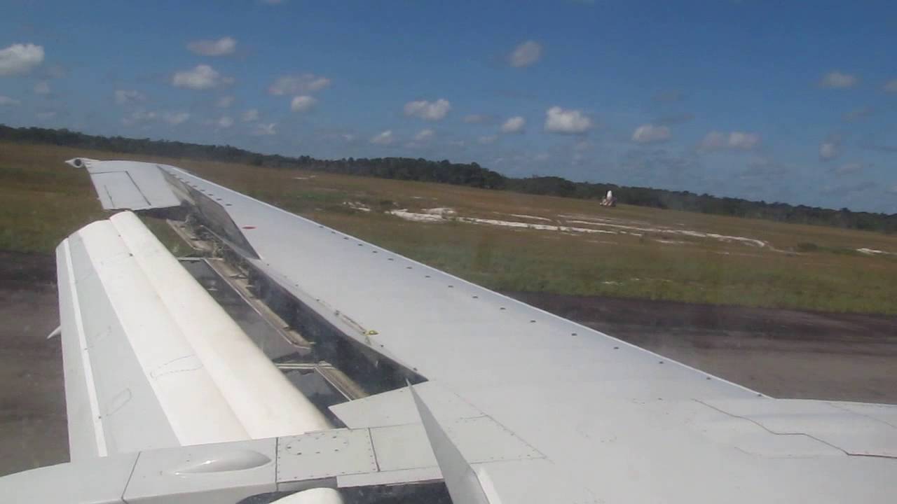 Landing in Paramaribo (Zanderij/Johan Adolf Pengel) on Surinam Airways 737-300