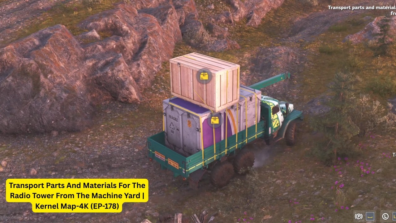 RoadCraft – Transport Parts And Materials For The Radio Tower From The Machine Yard (EP-178)