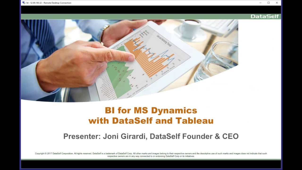 BI for MS Dynamics - DataSelf and Tableau