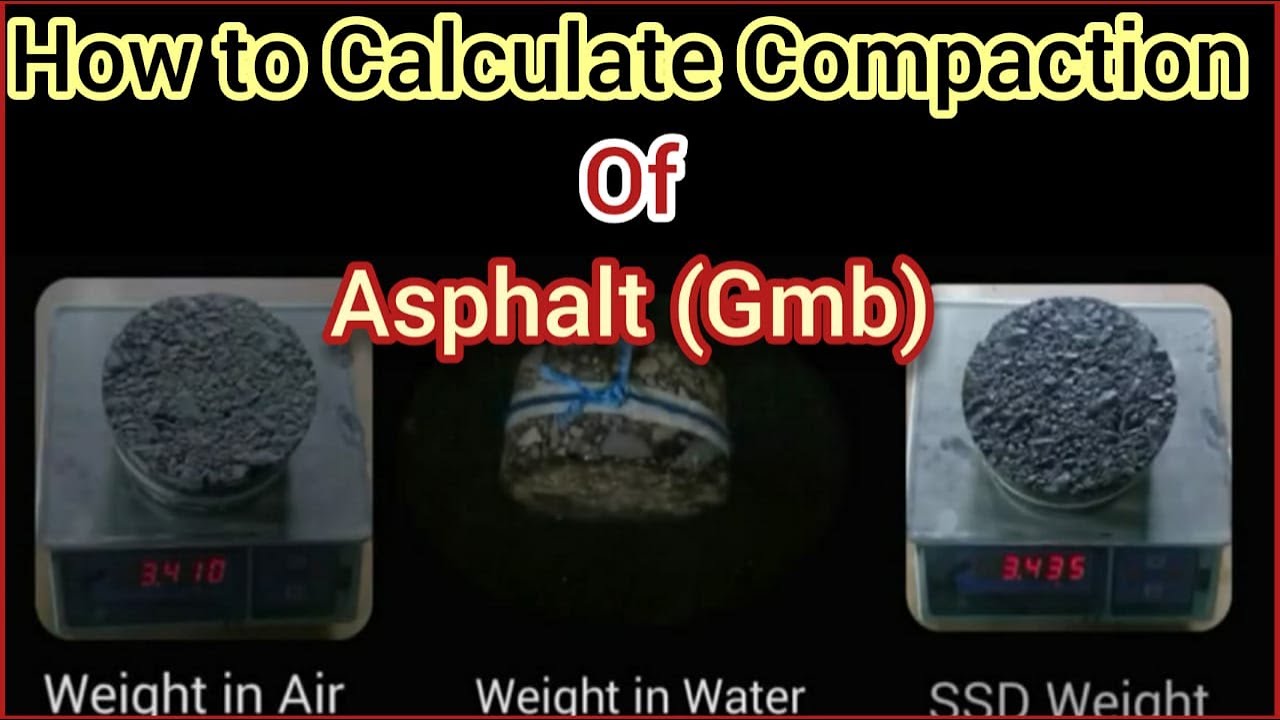 Specific Gravity of Asphalt Core (Gmb) | Compaction Test | Urdu/Hindi | All About Civil Engineer