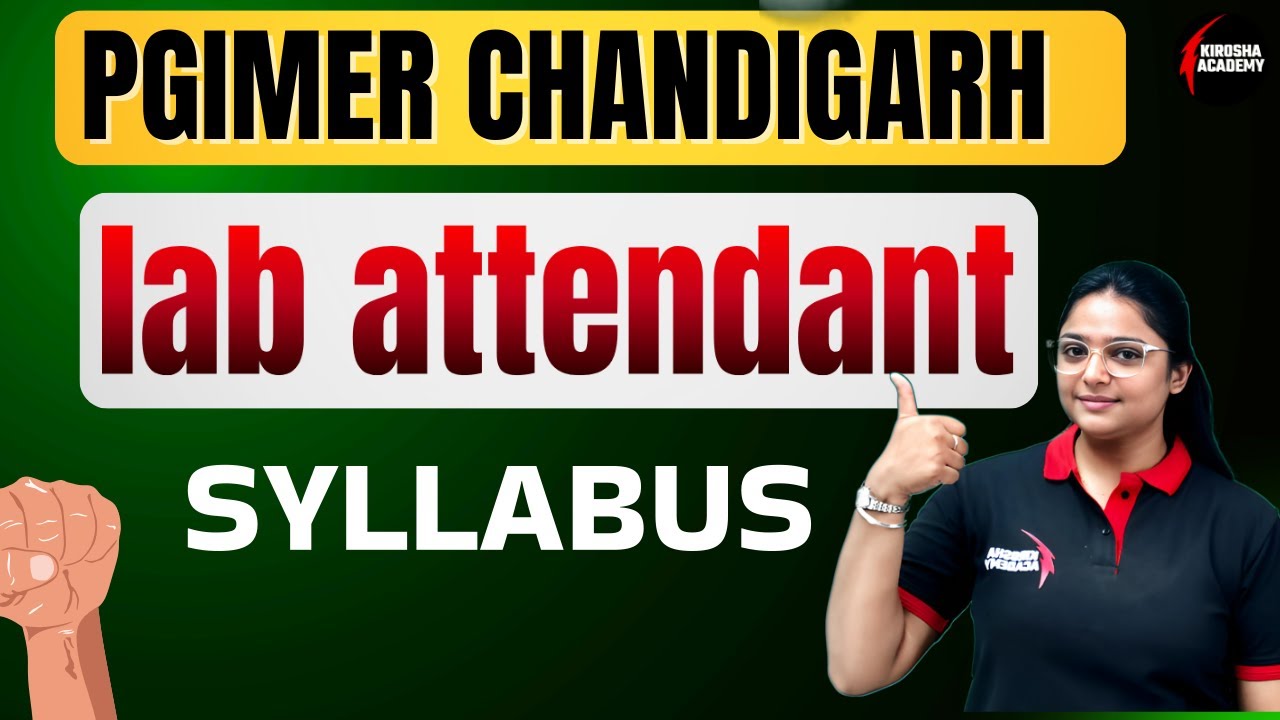 PGIMER Chandigarh Lab Attendant Syllabus 2026 | Eligibility, Salary, Apply Online!
