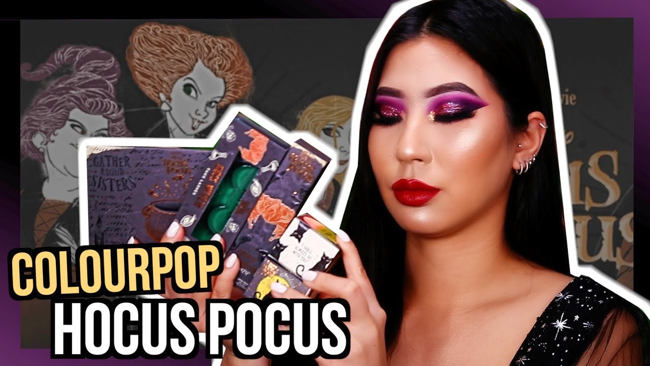 PROBANDO NUEVA COLECCION DE DISNEY HOCUS POCUS X COLOURPOP .. TEMATICA DE HALLOWEEN