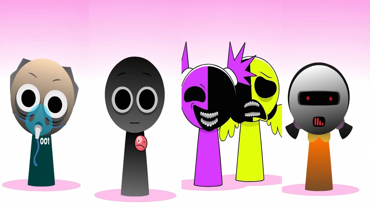 Sprunki Empty Polo,001 Squid game,Doll Squid,Kiki and Bouba Phase 4 #sprunki #incredibox 