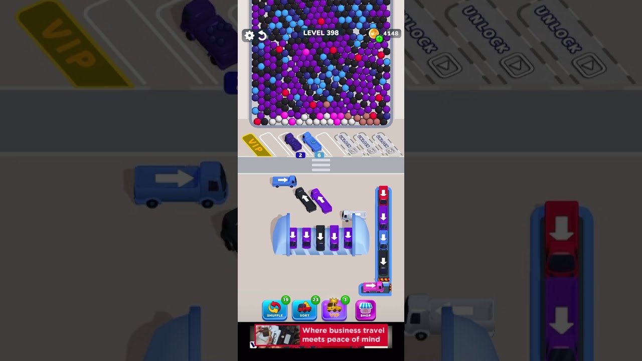 Bubble Bus: Parking Jam Puzzle Level 398