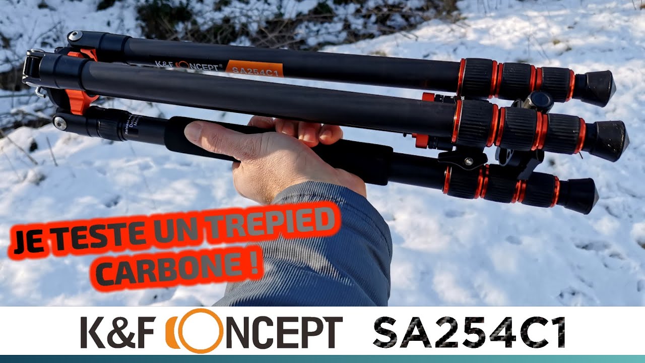Trépied K&F Concept SA254C1 – Le carbone qui en a sous le (tré)pied ?