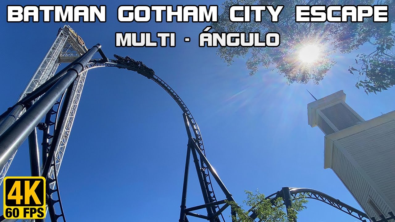 [4K-60] Parque Warner Madrid - Batman Gotham City Escape Off-Ride Multi Angle/Multi Ángulo