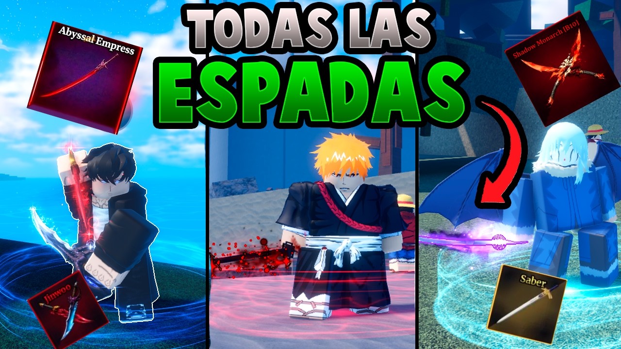 Todas LAS ESPADAS y COMO CONSEGUIRLAS En Sailor Piece (Roblox Anime)