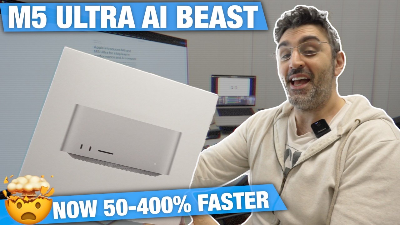 M5 Ultra EXPLAINED - 50% FASTER LLM, 4x  LOCAL AI - the King is Back! 🤯
