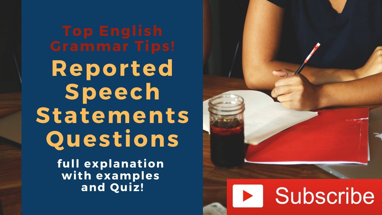Reported Speech | Direct and Indirect Speech, Statements and Questions