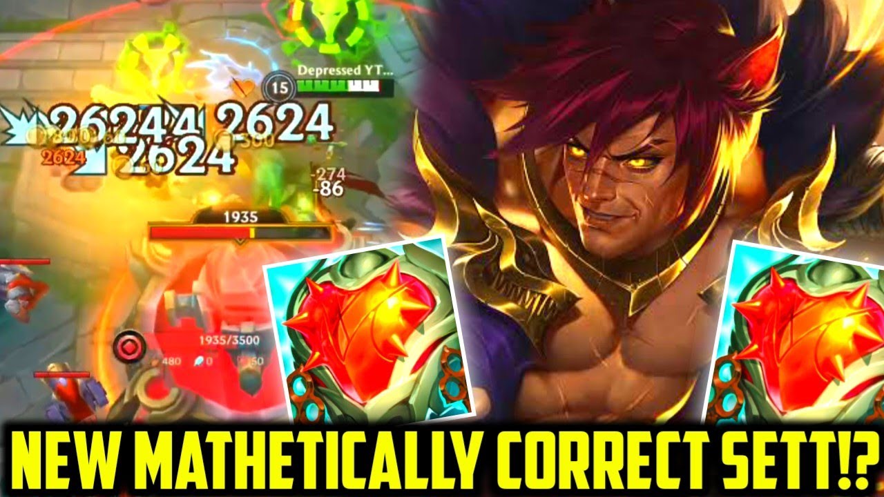 Wild Rift | NEW MATHEMATICALLY CORRECT SETT BUILD!? (Heartsteel Kinda Broken On Sett)