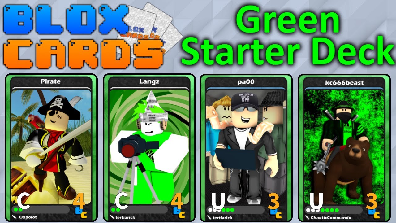 Blox Cards - Green Starter Deck Walkthrough