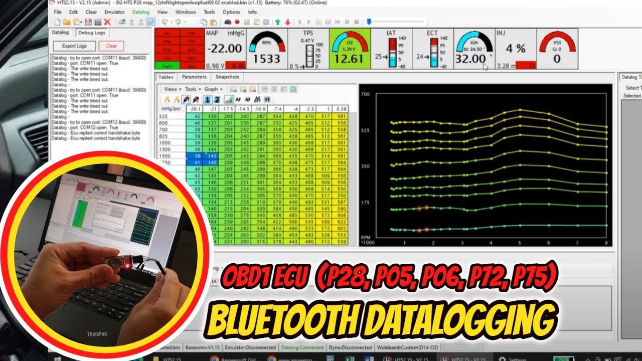 ||HONDA 88-91 CIVIC/CRX|| OBD1 ECU Bluetooth Datalogger HC05 for under $6! (P28, P05, P06, P72, P75)