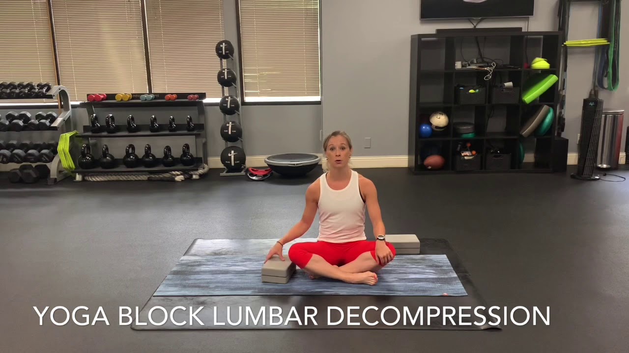 Yoga Block Low Back Decompression