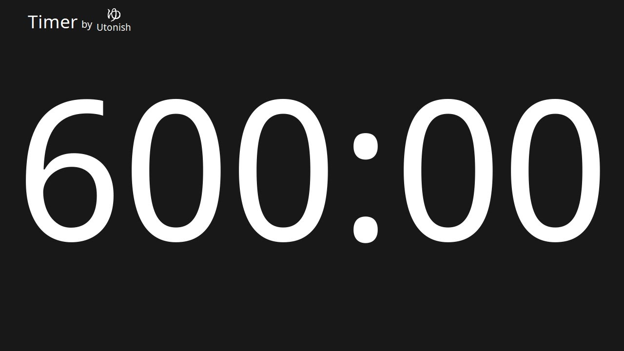 600 Minute Countup Timer