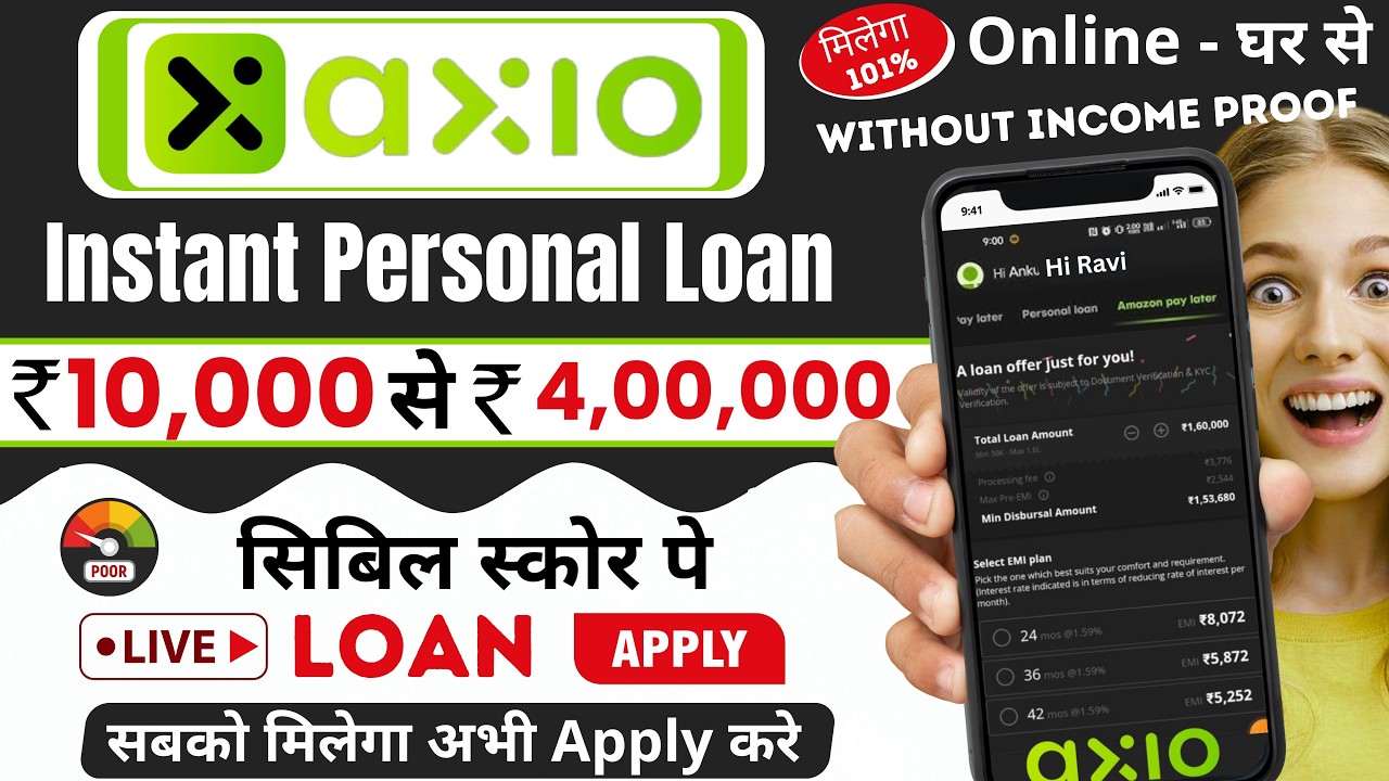 Axio Personal Loan Apply Process 2026 | Amazon Pay Later Loan Offer | Interest Rate & Charges