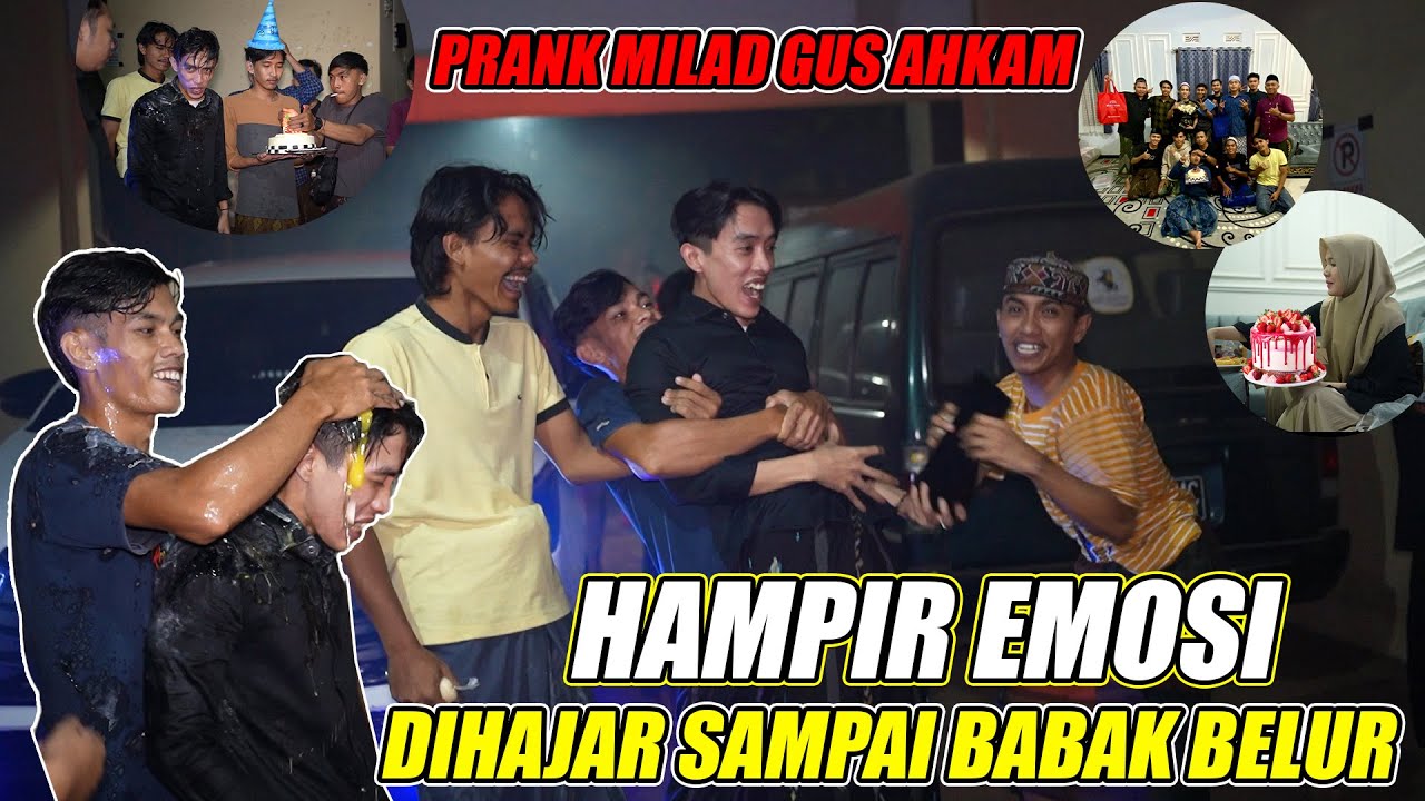 PRANK MILAD GUS AHKAM SAMPAI EMOSI PURA-PURA SANTRINYA ADA YANG KABUR