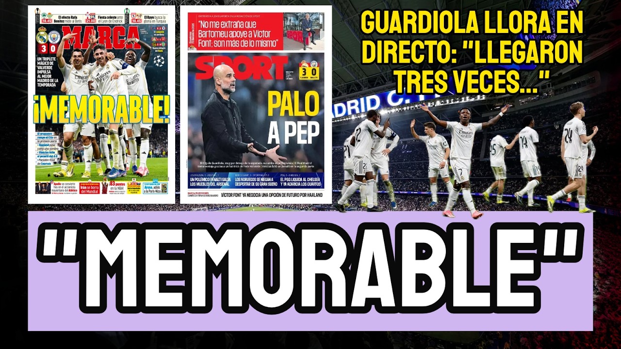 LA PRENSA ALUCINA CON LA EXHIBICIÓN DEL REAL MADRID: 