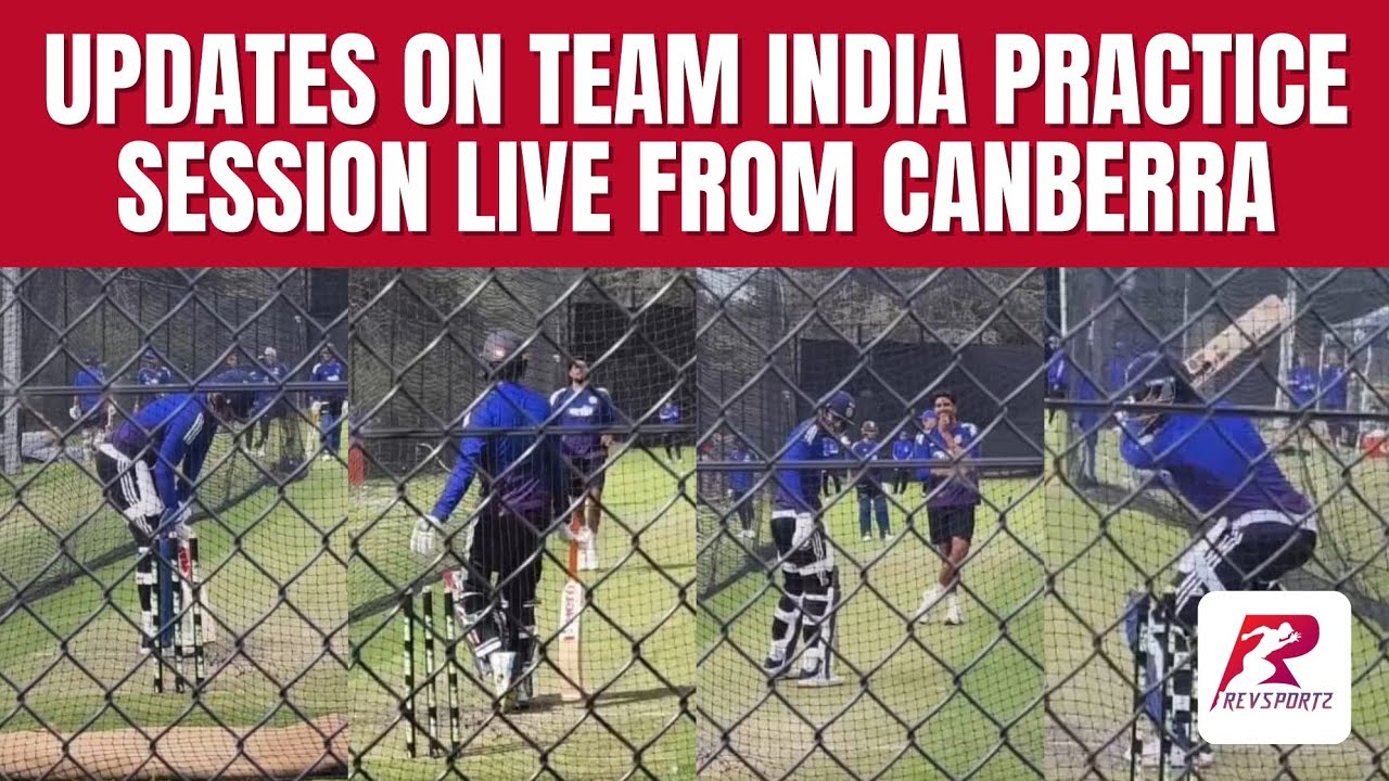 Indian team practice focuses on fielding and catching in Canberra
