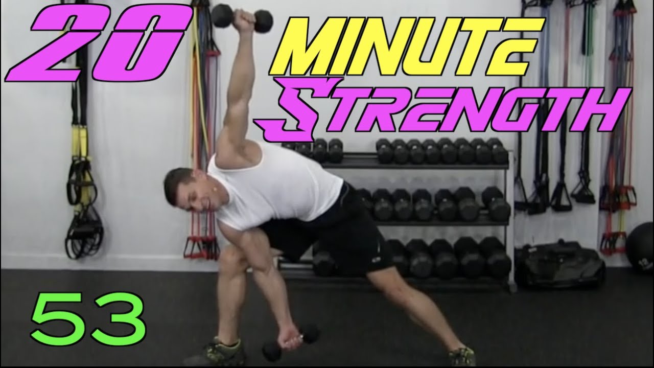 20 Minute Total Body Dumbbell Strength Training Workout To Lose Fat And Build Muscle