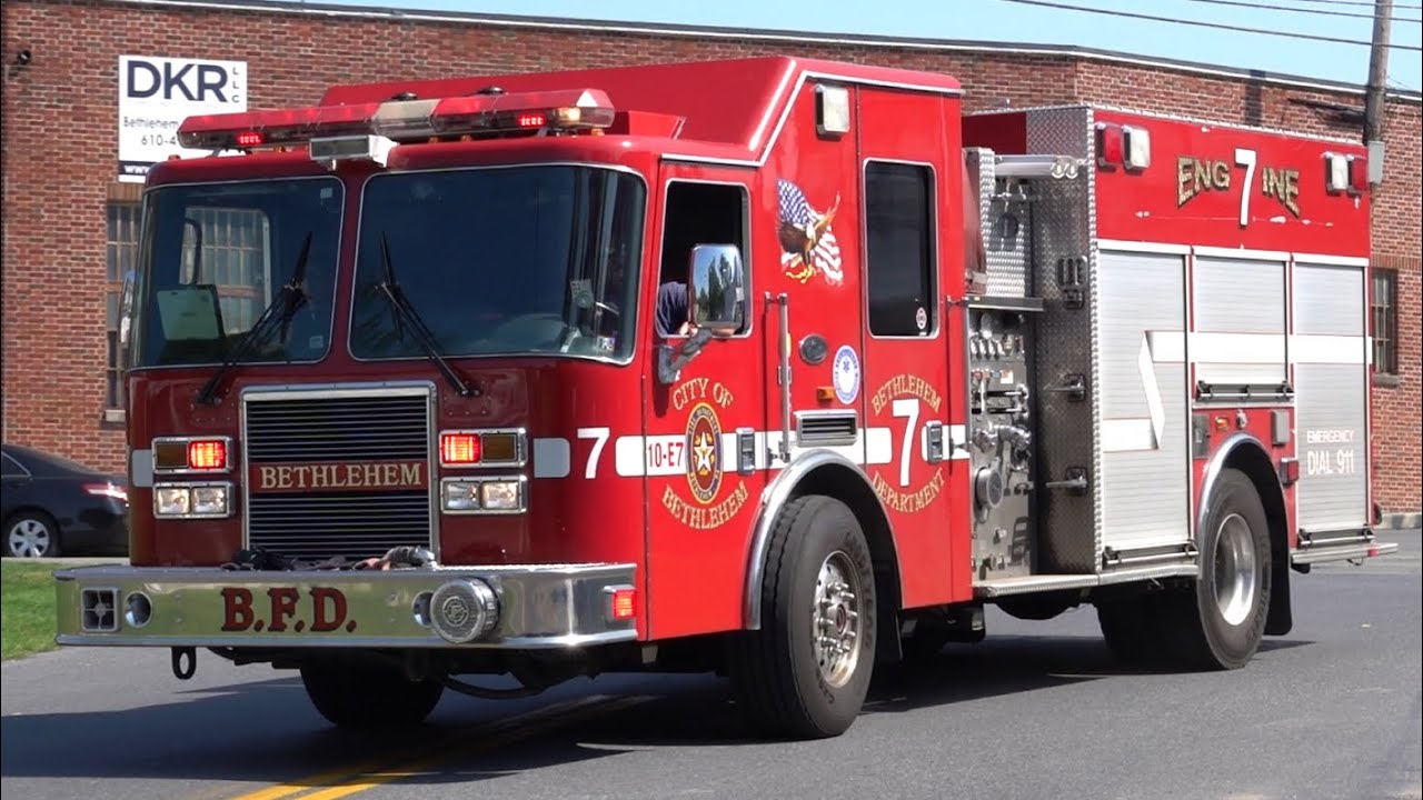 Bethlehem Fire Department Engine 7, Utility 1 & Bethlehem Police Department Car 370 Responding