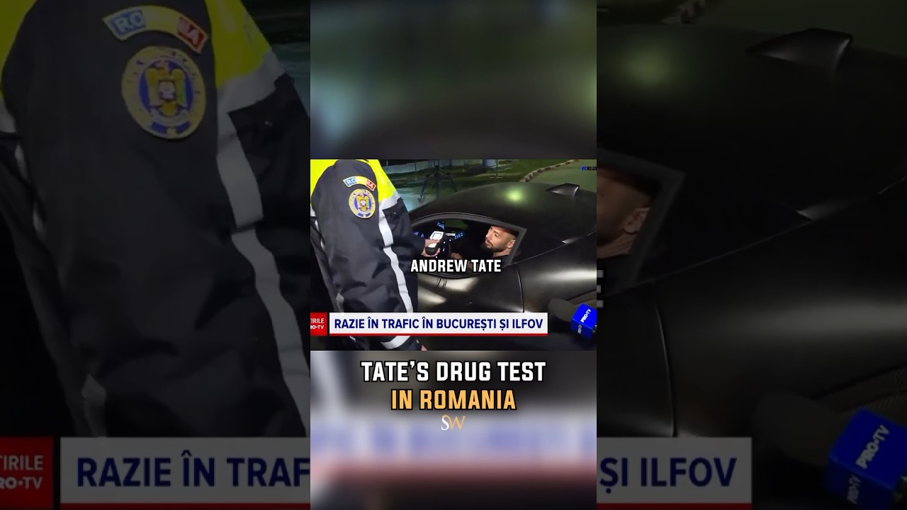 Andrew Tate's Drug Test By Police In Romania 🤯