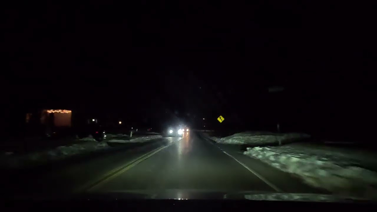 Driving in northwest Lewisburg at night (02/05/2026)
