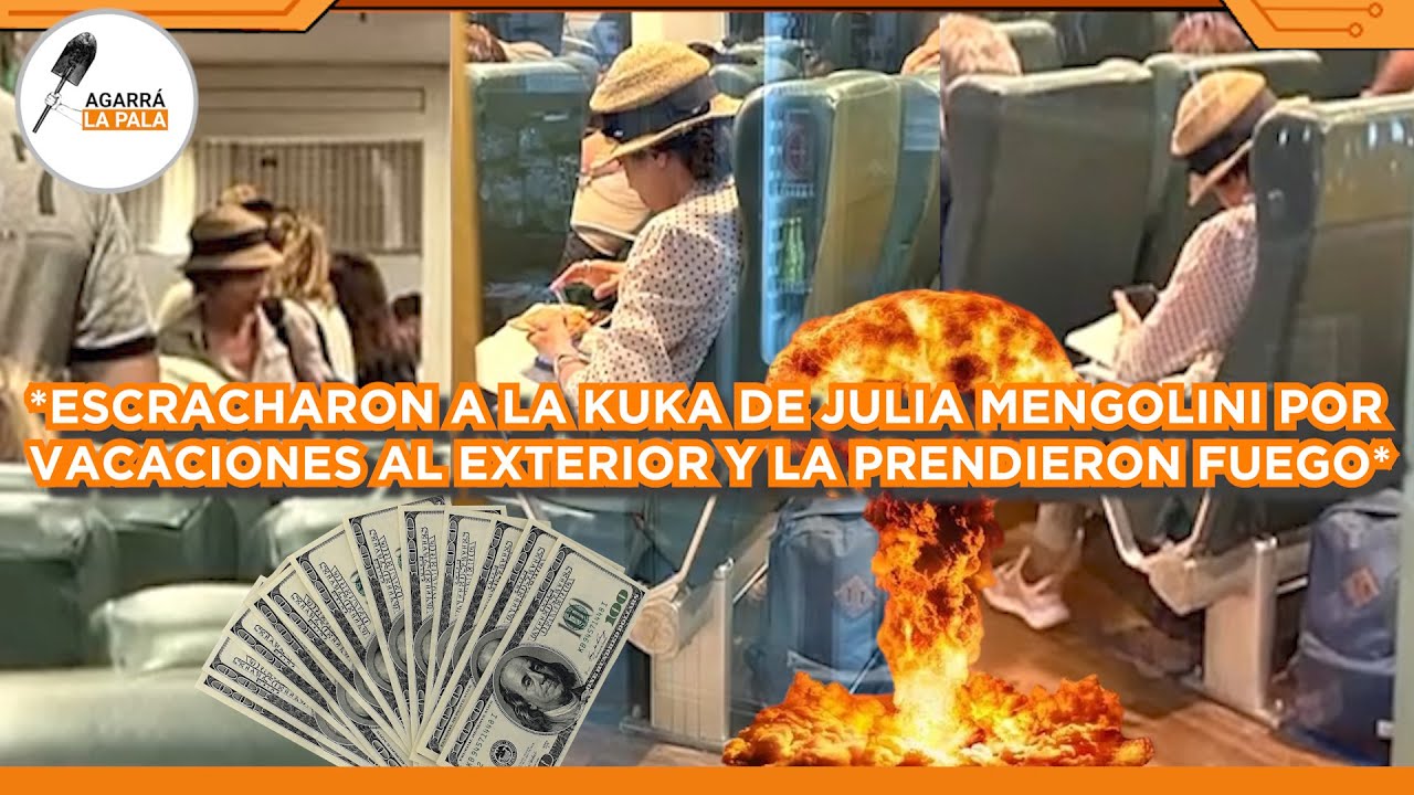 ESCRACHARON A LA KUKA MENGOLINI EN BUQUEBÚS DE VACACIONES POR EL EXTERIOR Y LA PRENDIERON FUEGO