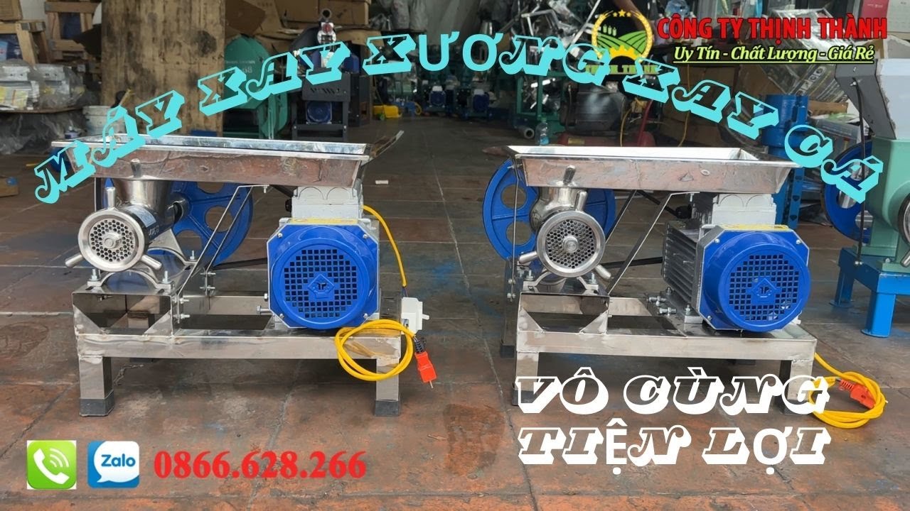 MÁY XAY XƯƠNG XAY CÁ CHO NHÀ HÀNG VÀ CƠ SỞ CHẾ BIẾN