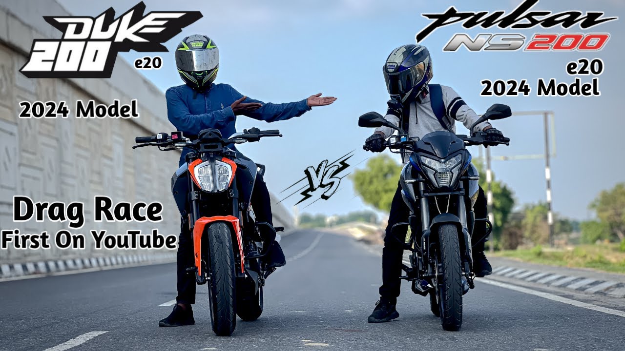 KTM Duke 200 Vs Pulsar NS 200 | Drag Race