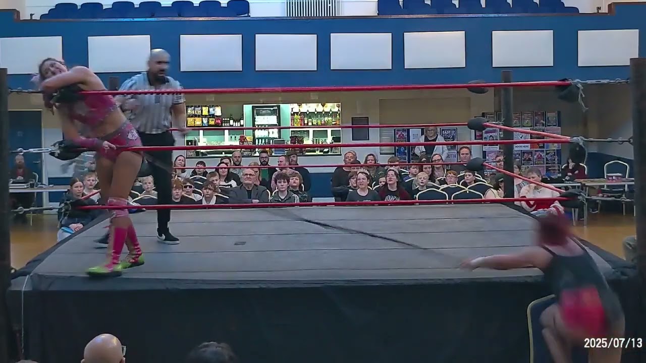 Ring Wrestling Stars Leather strap match Kiara v Sasha K Ladies Wrestling Championship