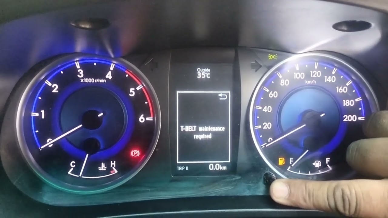How to reset Timing Belt Light ( T-Belt ) Toyota Hilux Rivo 2018