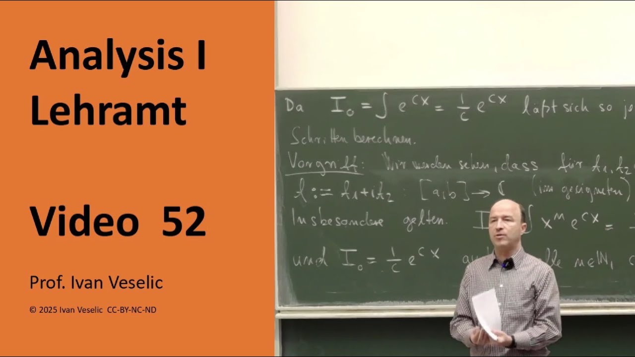 Vorlesung Analysis I fürs Lehramt (Video 52)